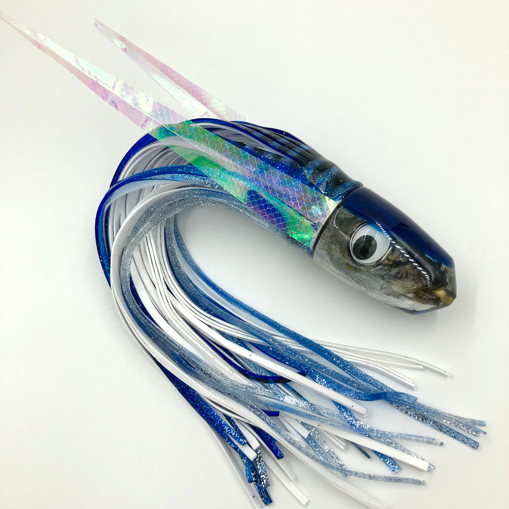 Koya Lures 9+ Real Opelu Fish Head Bullet Blue Top 