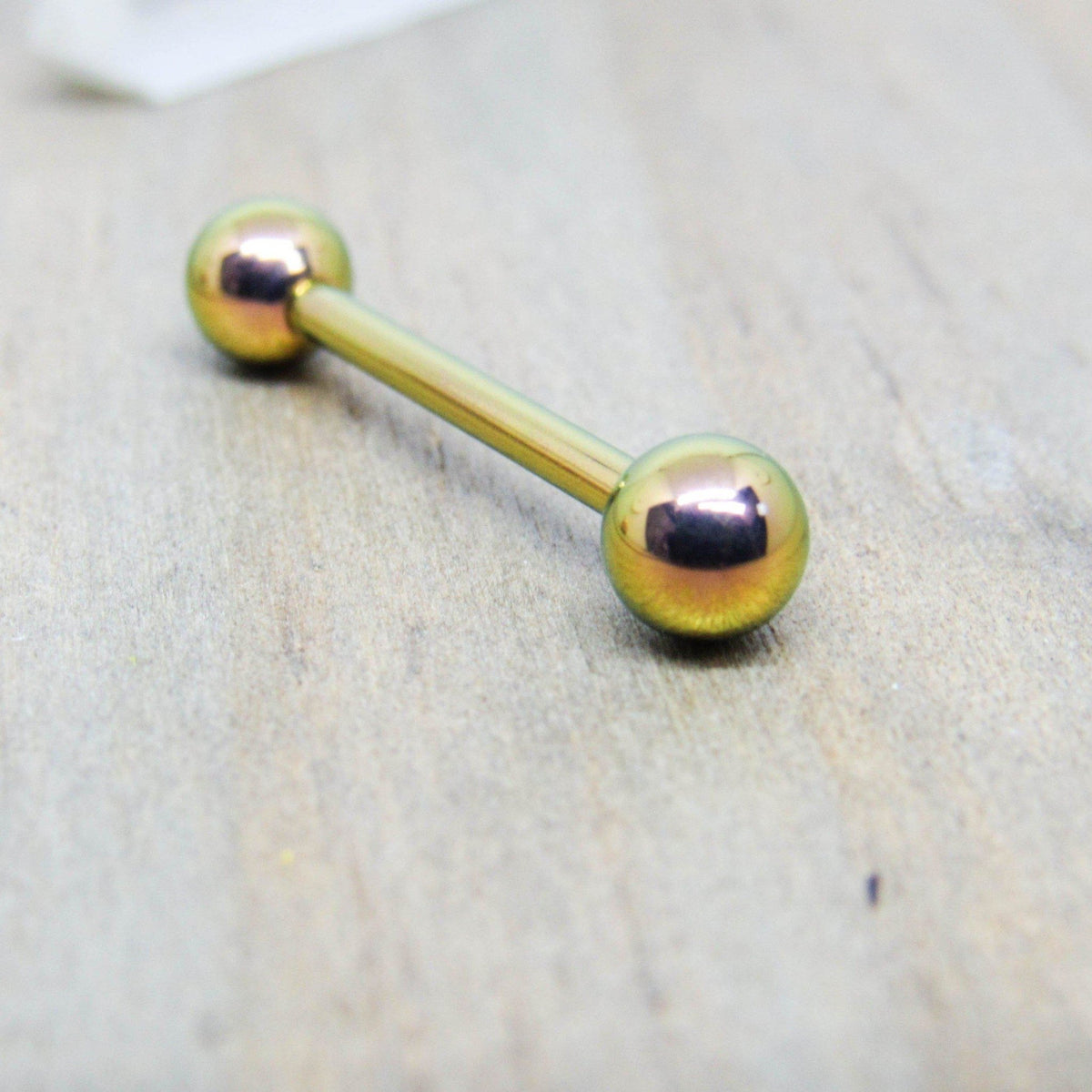 Surgical Steel Nipple Barbell 14ga With 4mm Balls Body Piercing Jewellery 