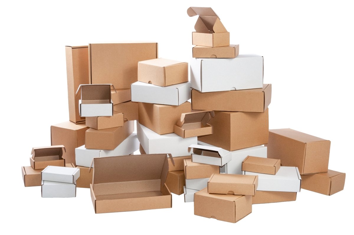 30 Pack Corrugated Cardboard Box Kaderron Small Shipping Boxes 8 x 6 x 2 Recyclable Literature Mailers 8 x 6 x 2 Inch, White 