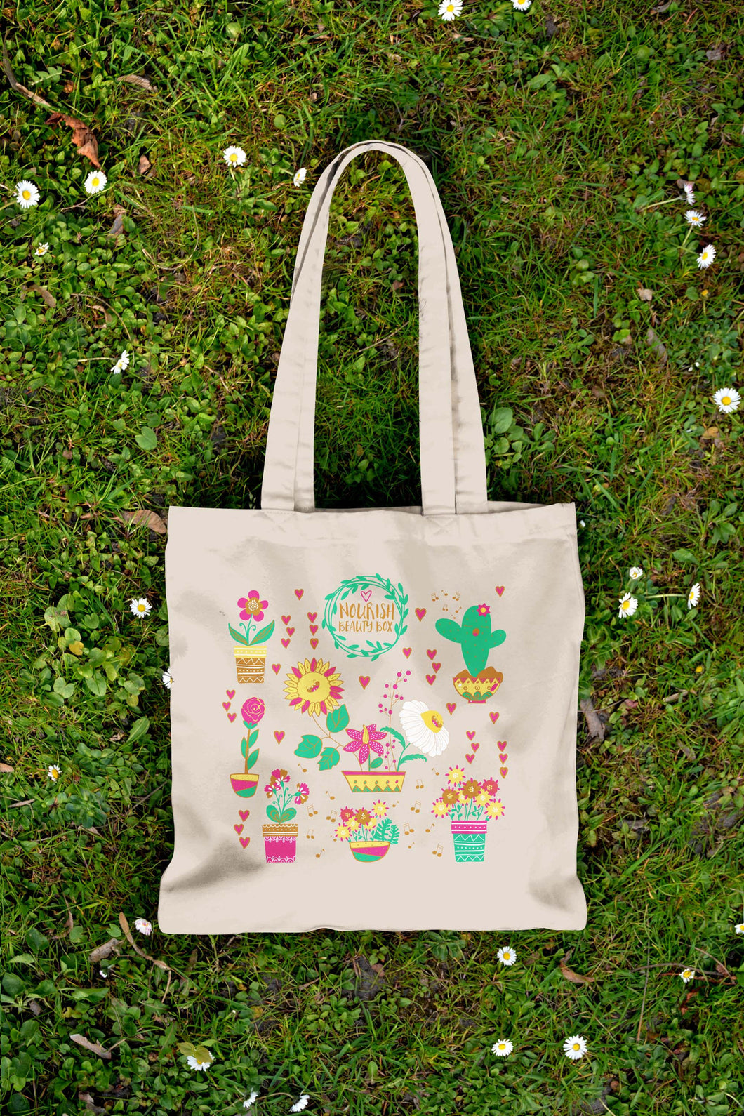 Eco-Friendly Canvas Tote - March 2016 - Nourish Beauty Box