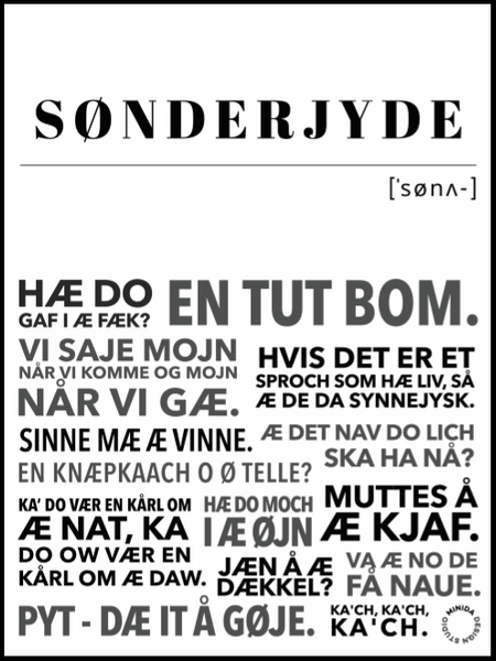 Plakat Sønderjyden Minida – for More