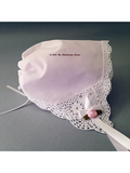 Bonnie Lace Handkerchief Bonnet - pink