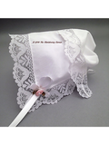 Garden Party Lace Baby Handkerchief Bonnet