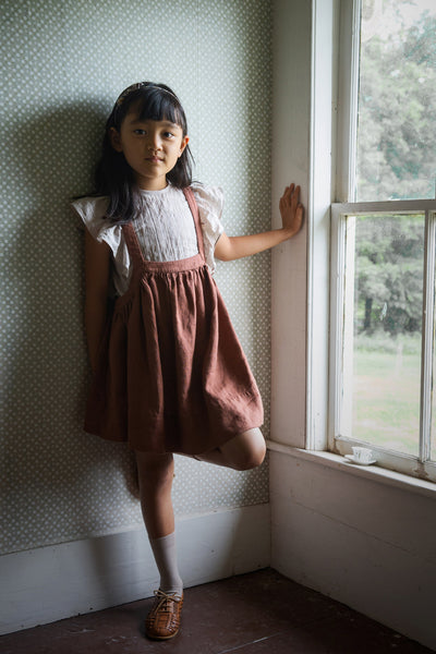 Soor ploom Eloise pinafore 5YGingham - スカート