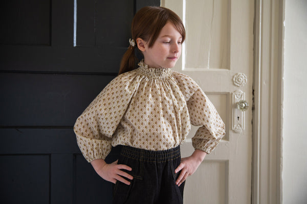 国産原料100% Soor Ploom ＊ Ivy Blouse, Leaf Print - 通販 - www