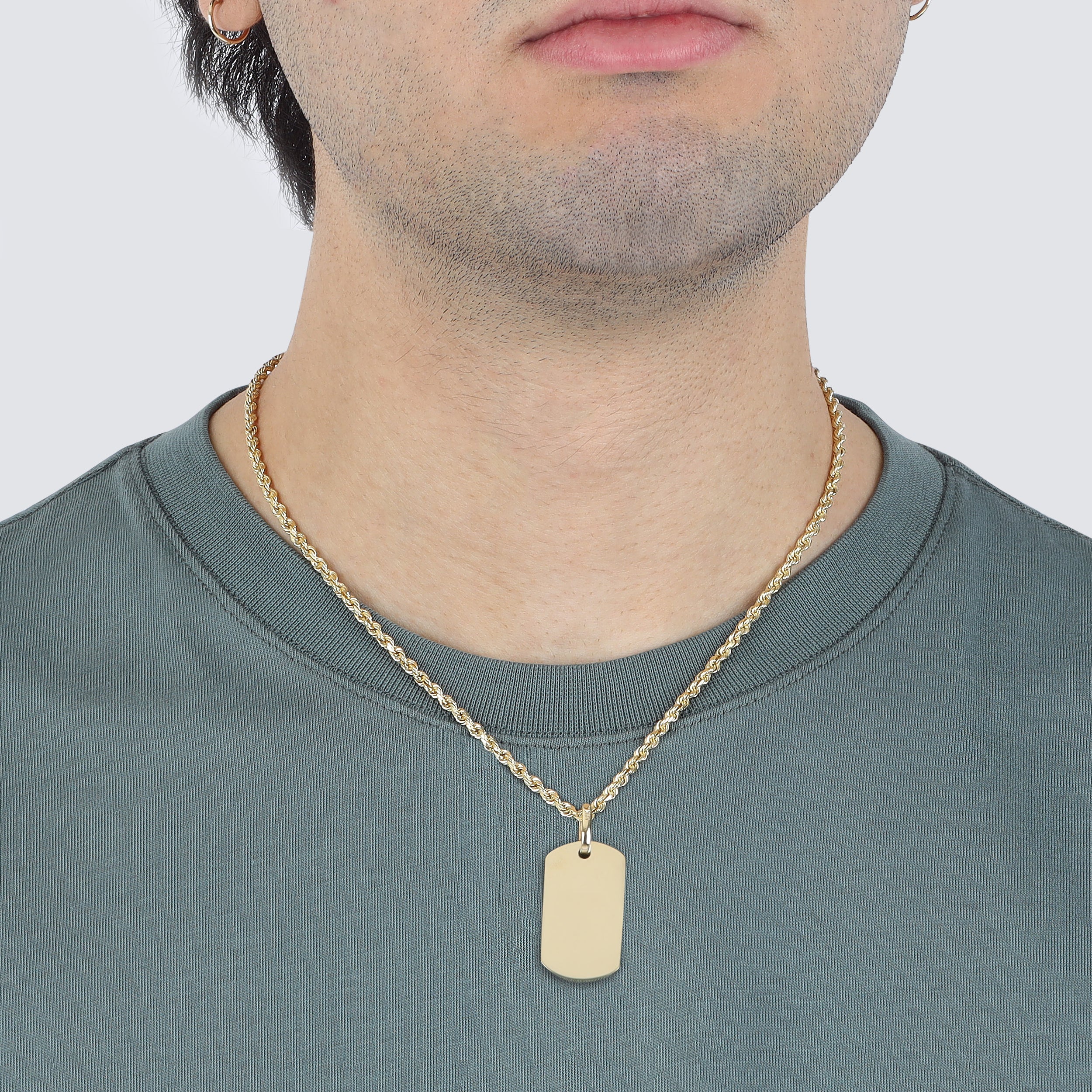 Charles Keasing Luipaard Frustratie Small Dog Tag Pendant – Saints Gold