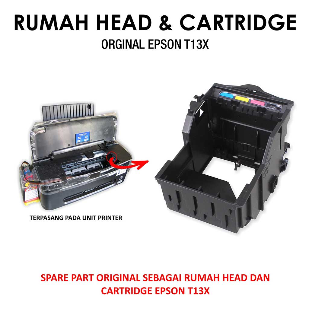 Carriage Rumah Head And Cartridge Original Printer Epson T13 T13x L100 Fast Print Indonesia 2797