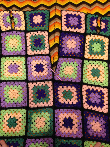 granny square cardigan tutorial pattern how-to crochet back seam