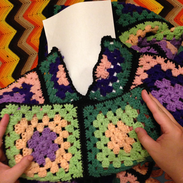 granny square cardigan crochet tutorial pattern how-to sleeve seam