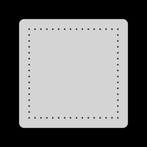 2"x2" Stitching Stencil - Square