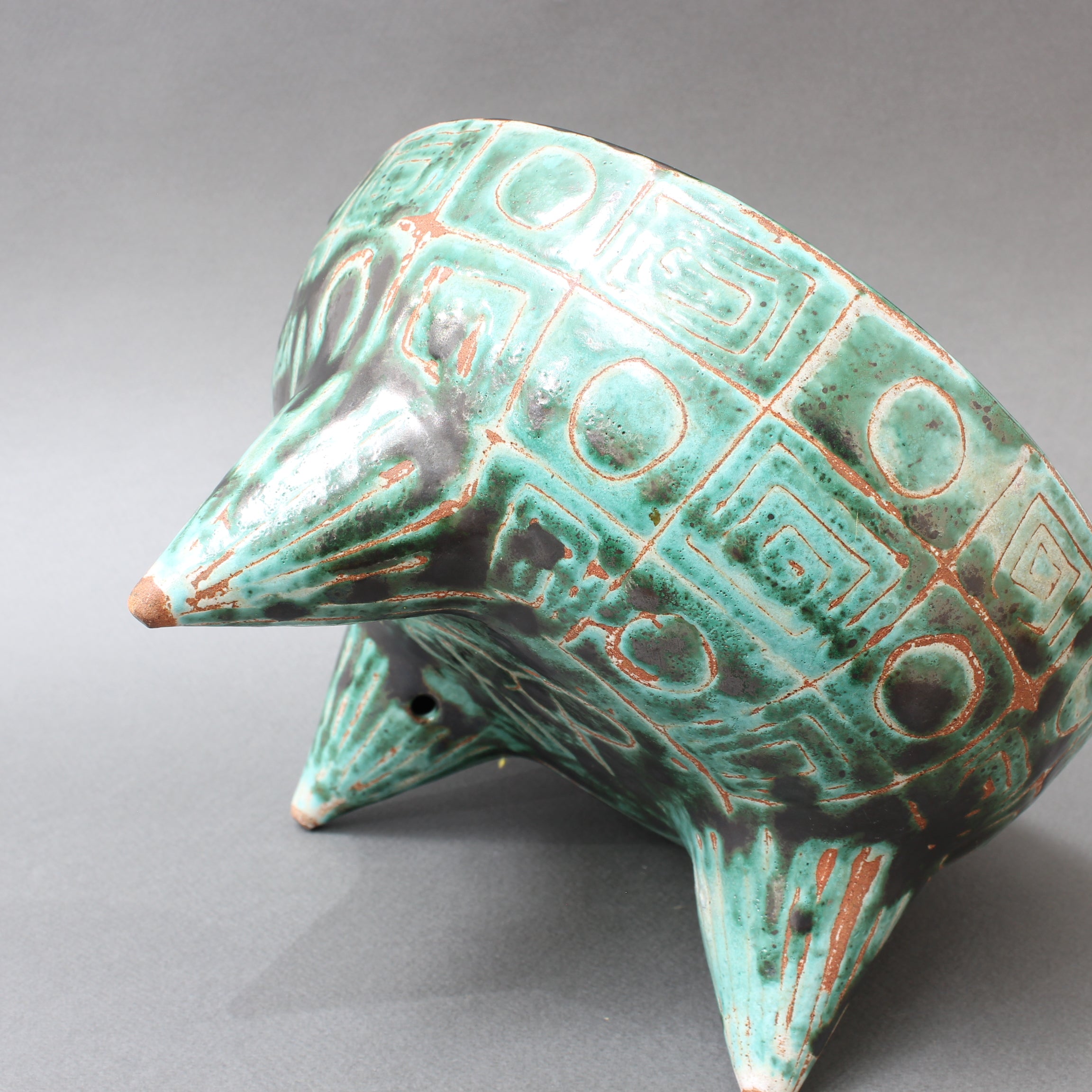 Mid-Century French Ceramic Bowl by Robert Picault (circa 1950s)