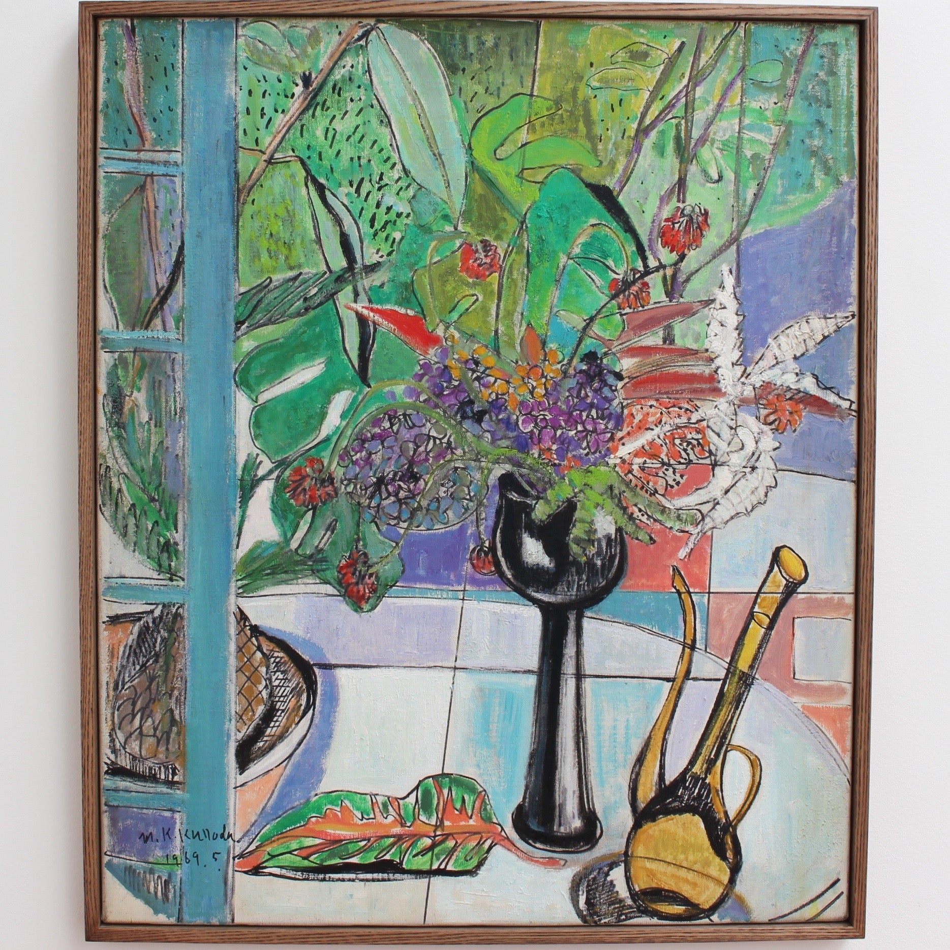 'Still Life with Bouquet and Carafe' by Kumiko Kuroda (1969)