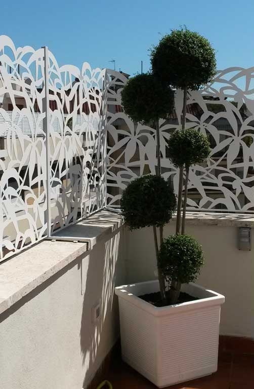 Schefflera terrace panels furniture with open top design