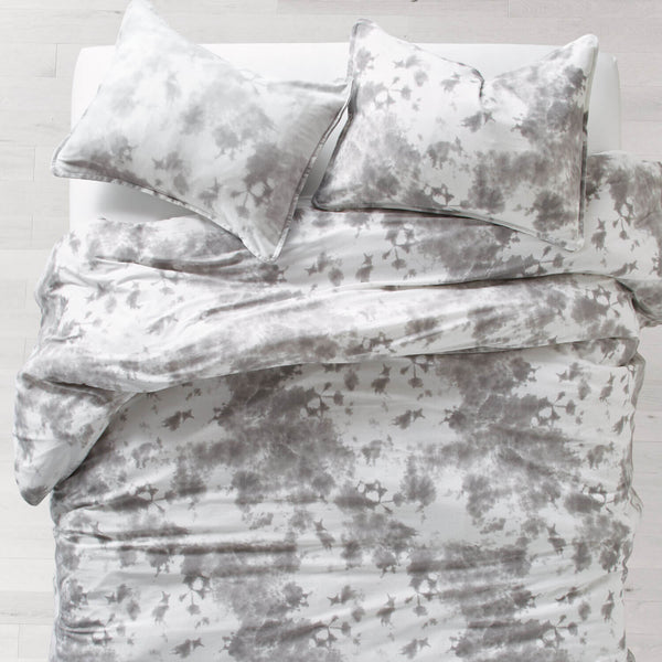 Grey Tie Dye Jersey Duvet Cover And Sham Set Dormify