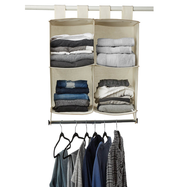 Hanging Cube Organizer with Hanging Rod