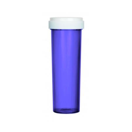 REVERSIBLE CAP VIALS (PURPLE) | 60 DRAM | Cannabis General