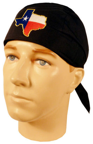 Specialty Skull Cap-Texas State Patch on Black