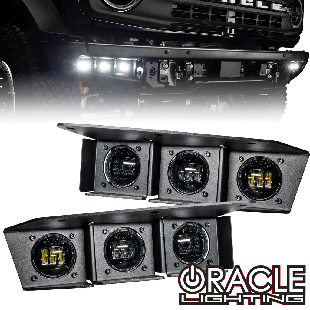 Ford Bronco Triple LED Fog Light Kit | ORACLE Lighting