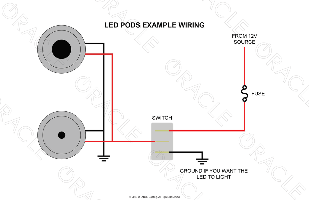 Oracle Lighting High Intensity LED Pods Wiring Example