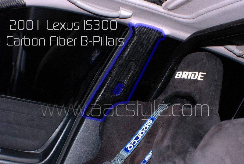 Lexus Is300 Carbon Fiber B Pillars Pair