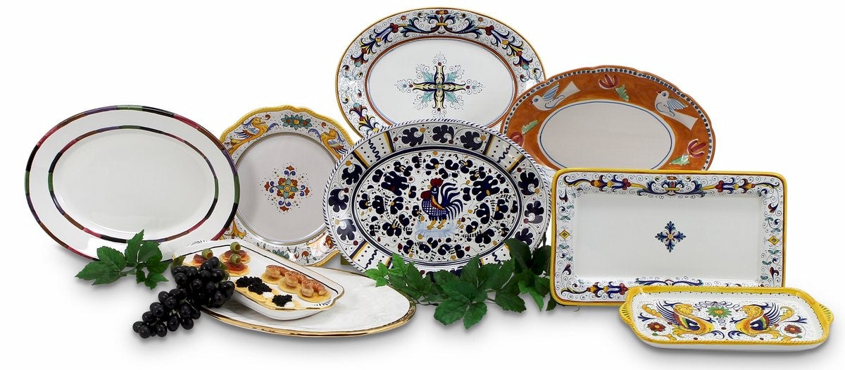 Deruta Platters Oval Plates