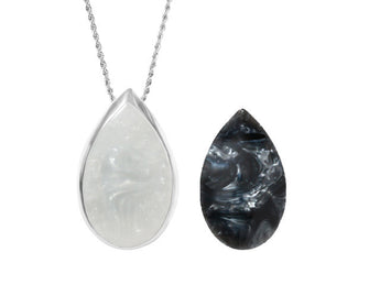 ORA Silver Teardrop pendant is a beautiful medical alert alarm