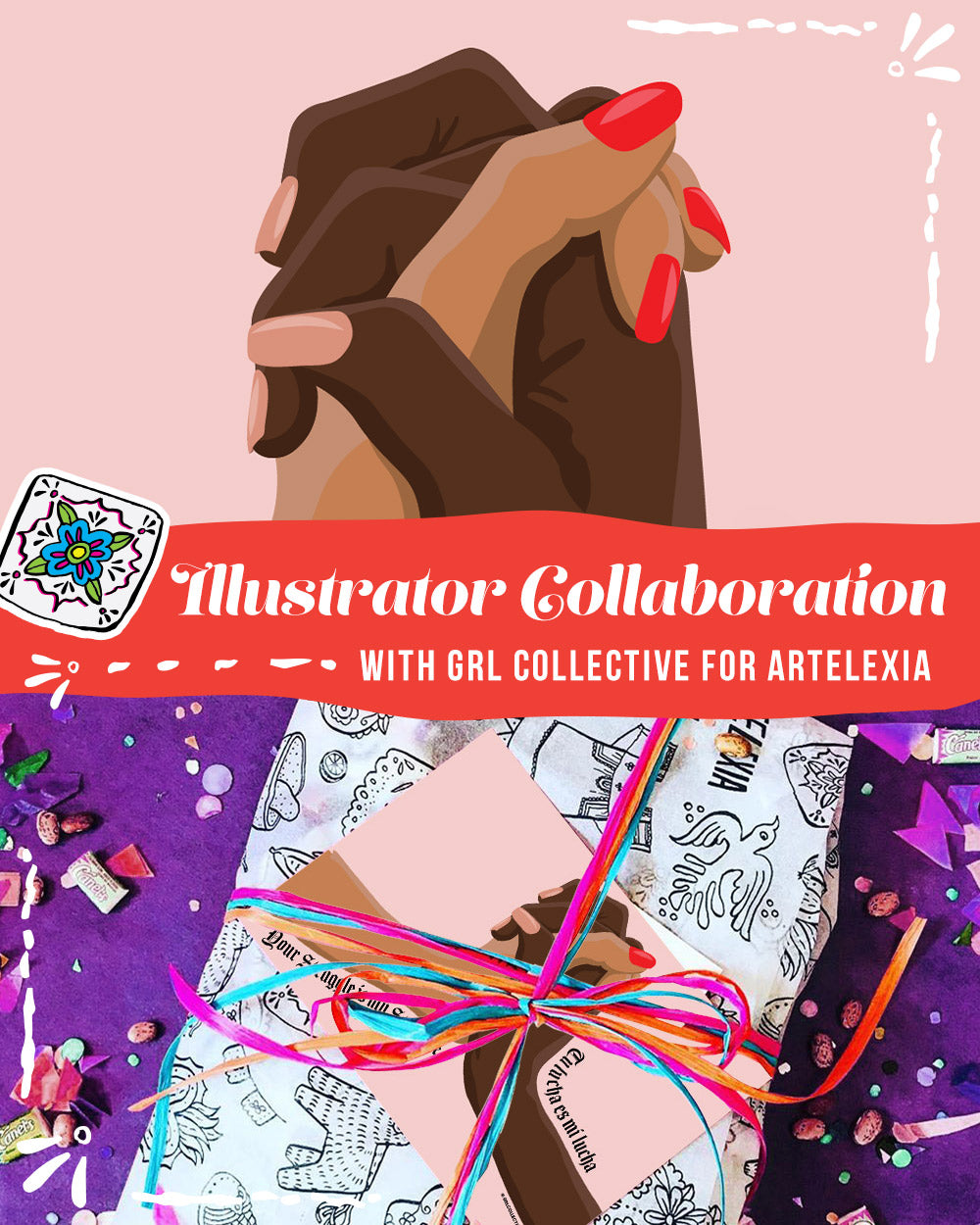 Artelexia Monthly Illustrator Collaboration with GRL Collective