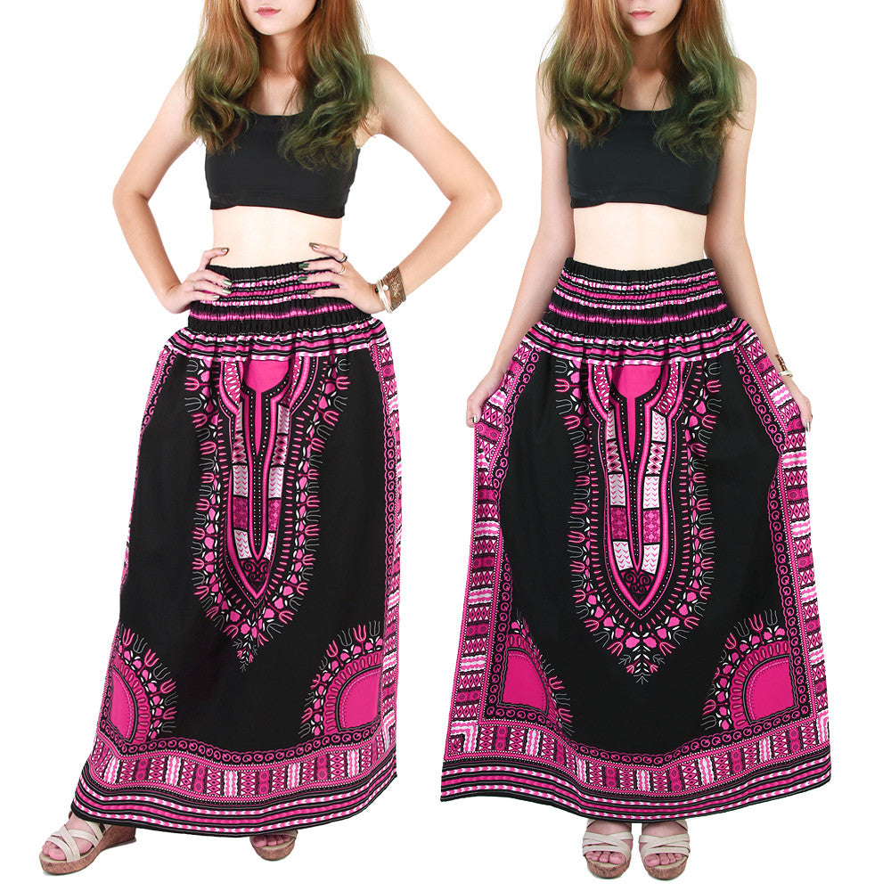 black dashiki skirt