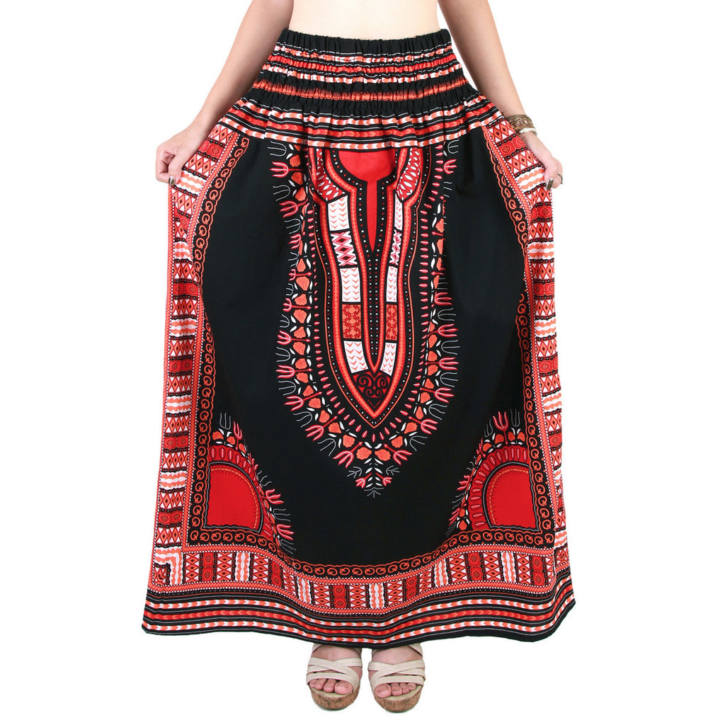 black dashiki skirt