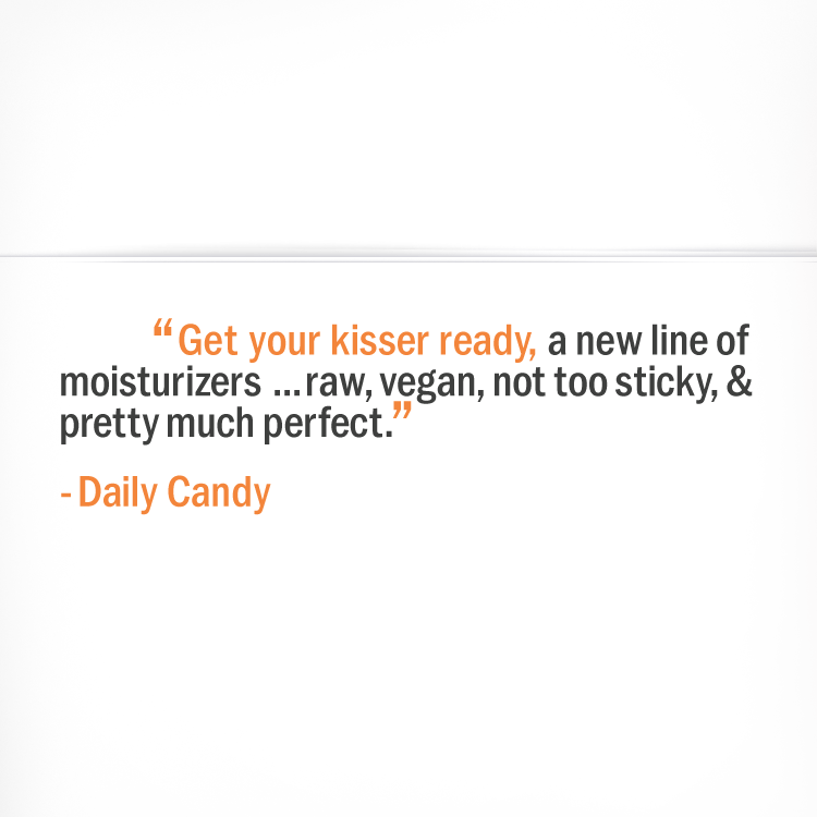 Hurraw! vegan moisturizer featured in DailyCandy blog.