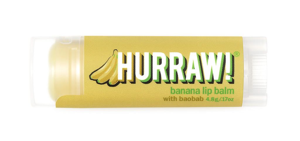 Hurraw! Banana Lip Balm with Baobab : Vegan lip care. – Hurraw! Balm Vegan lip balm, cruelty-free makeup, & natural deodorant.