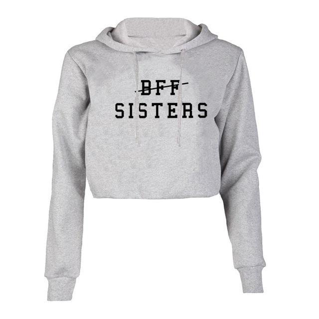 sisters cropped hoodie