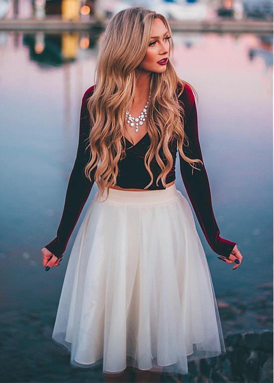 long sleeve two piece homecoming dresses