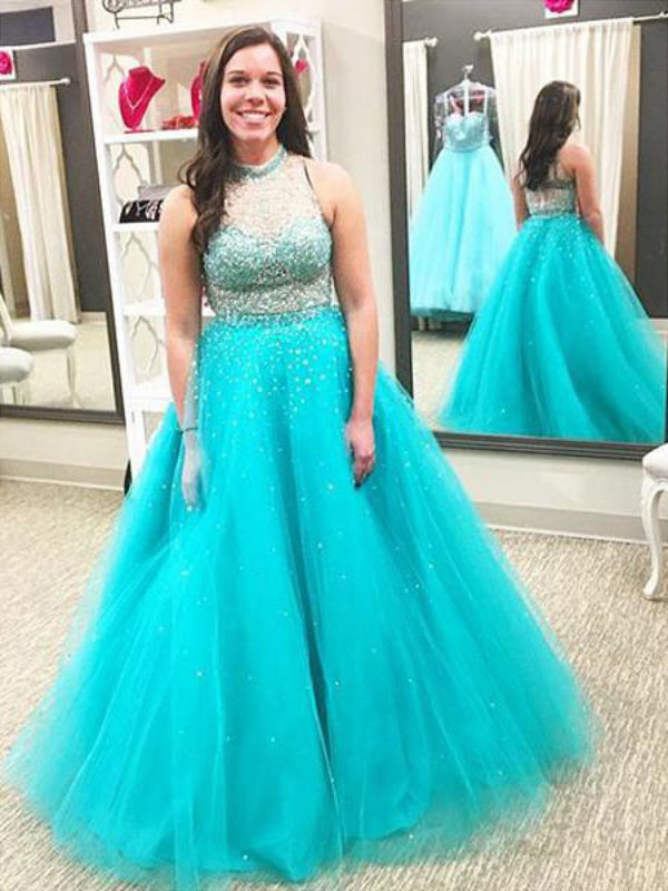 plus size tulle prom dress