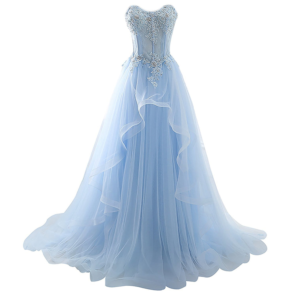 ice prom lace dresses evening