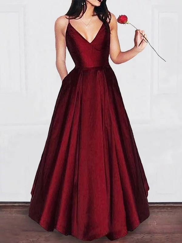 burgundy princess dress