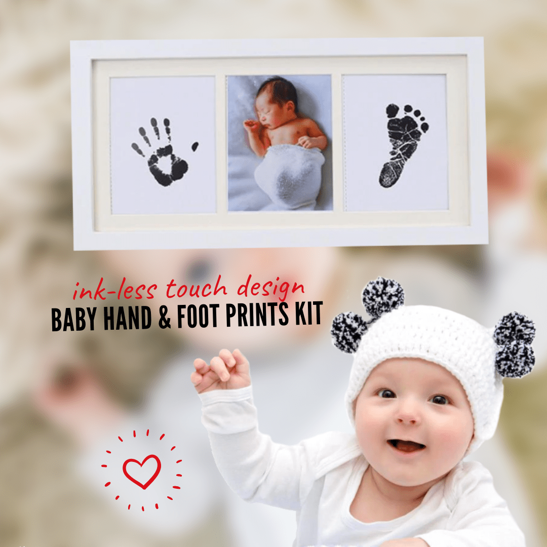 Buy Baby Handprint Footprint Frame Shower Gift Diy Imprint Casting Photo Frame Kit Creative Present For Pregnancy Mom Safe Non Toxic Soft Clay Personalized Keepsake For Newborns Registry