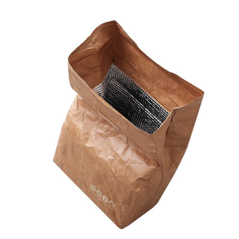 insulated paper lunch bag