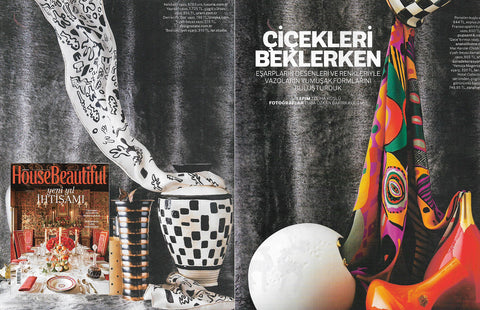 House Beautiful Magazine Lifestyle Pattern Scarves Design Object Inspiration Eşarp