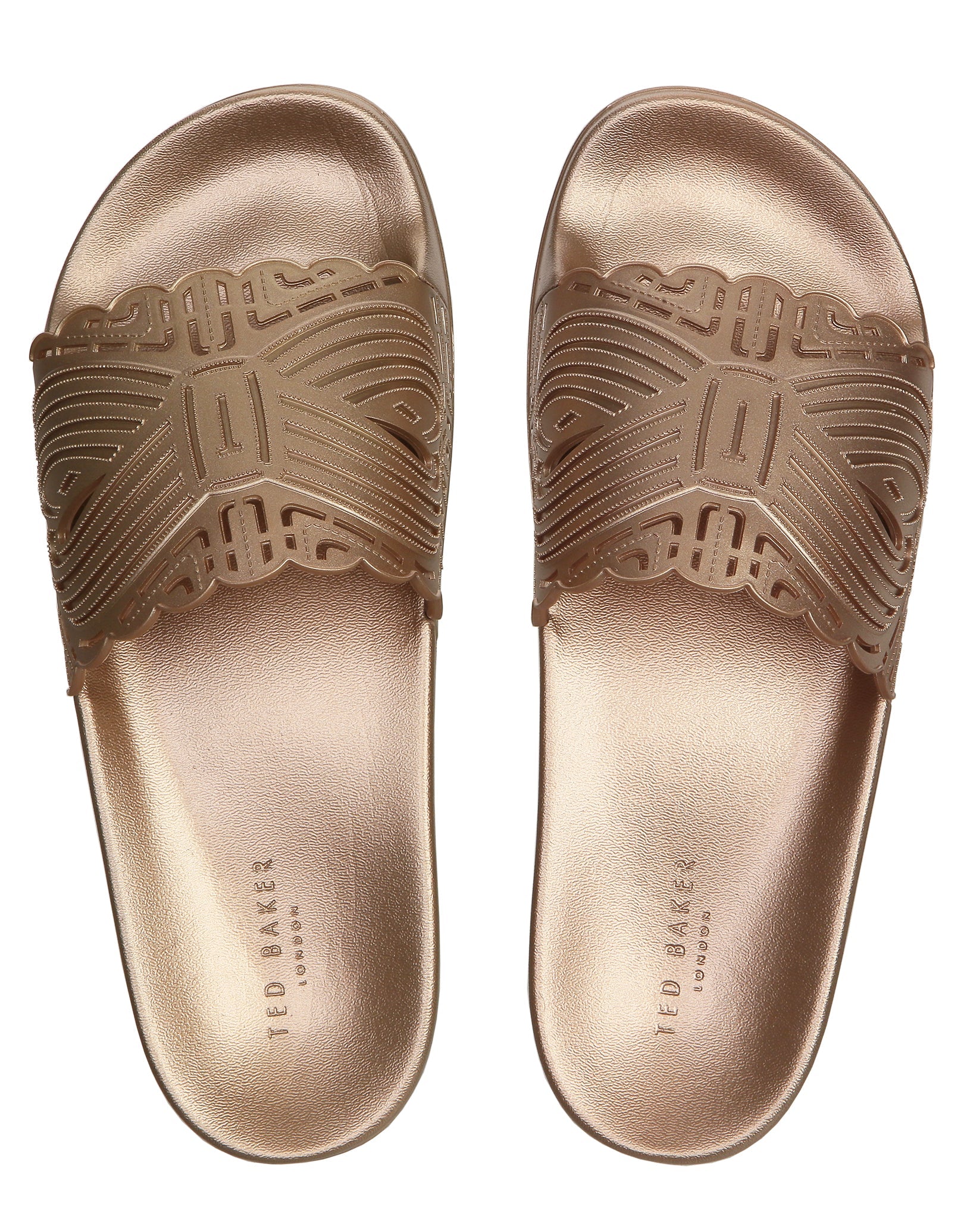 rose gold ted baker sliders