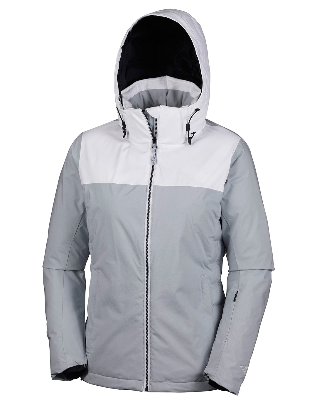 columbia white ski jacket