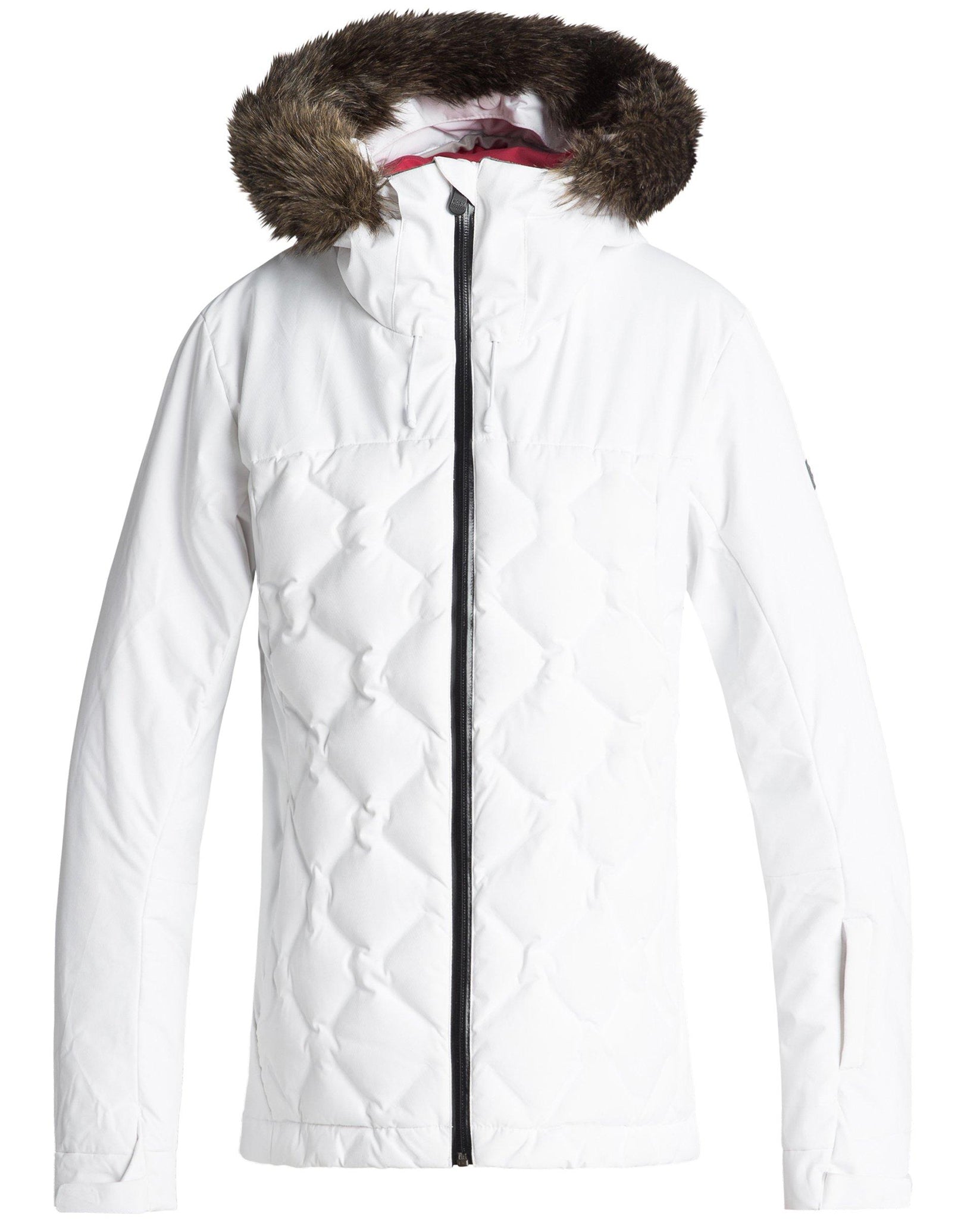 roxy white ski jacket