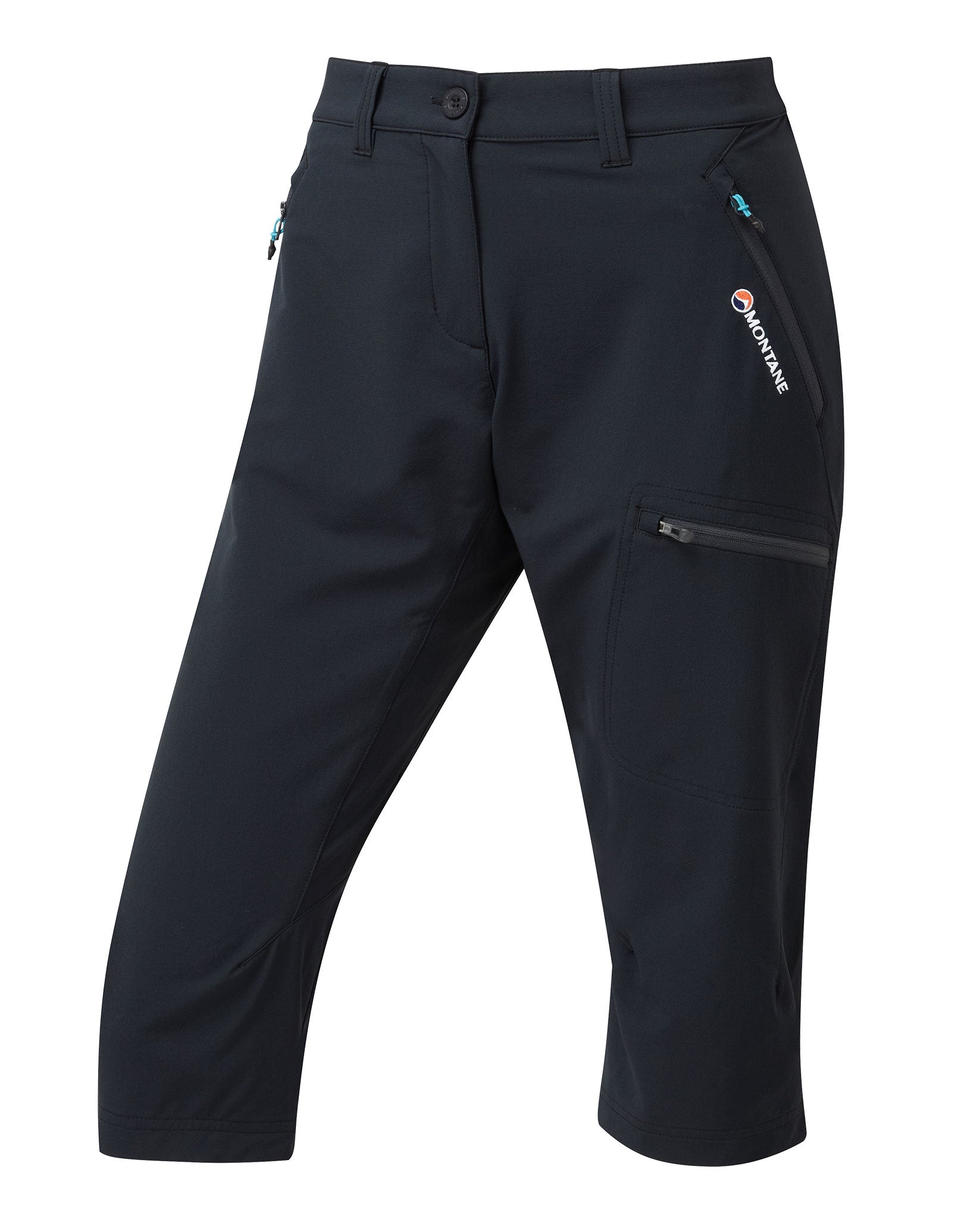 womens black capri trousers