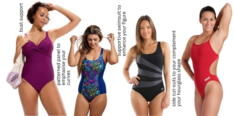 Plus Size Bust Support Swimsuits for Women