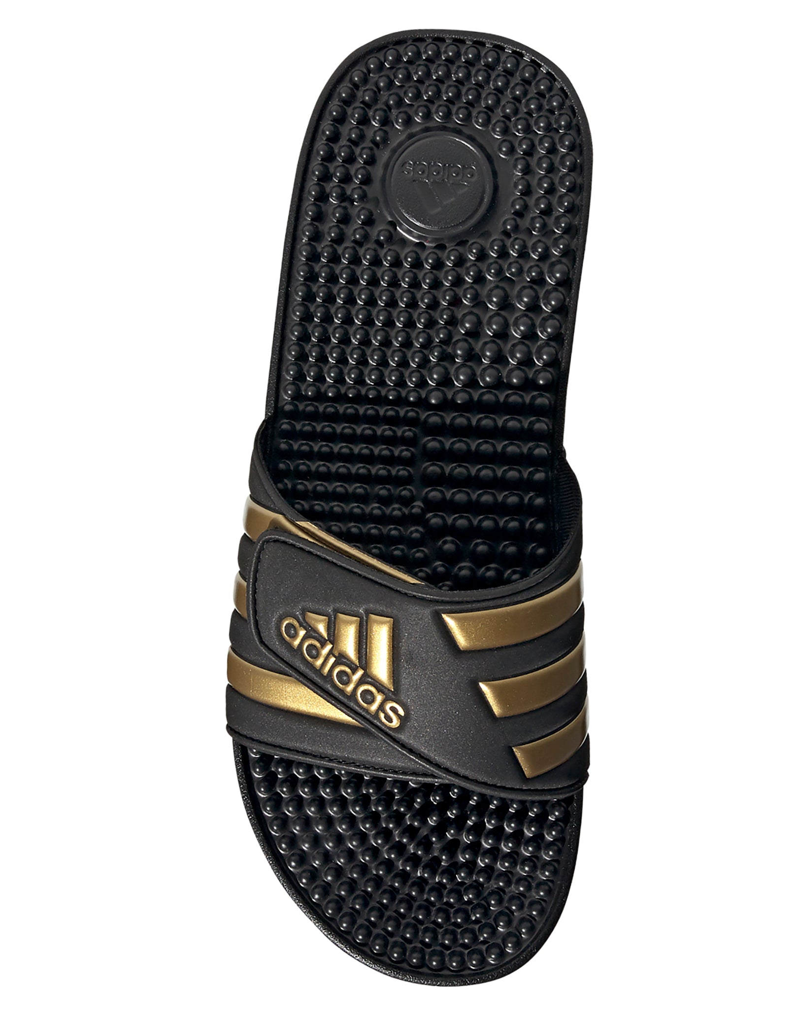 Adidas Adissage Slide - Black/Gold 
