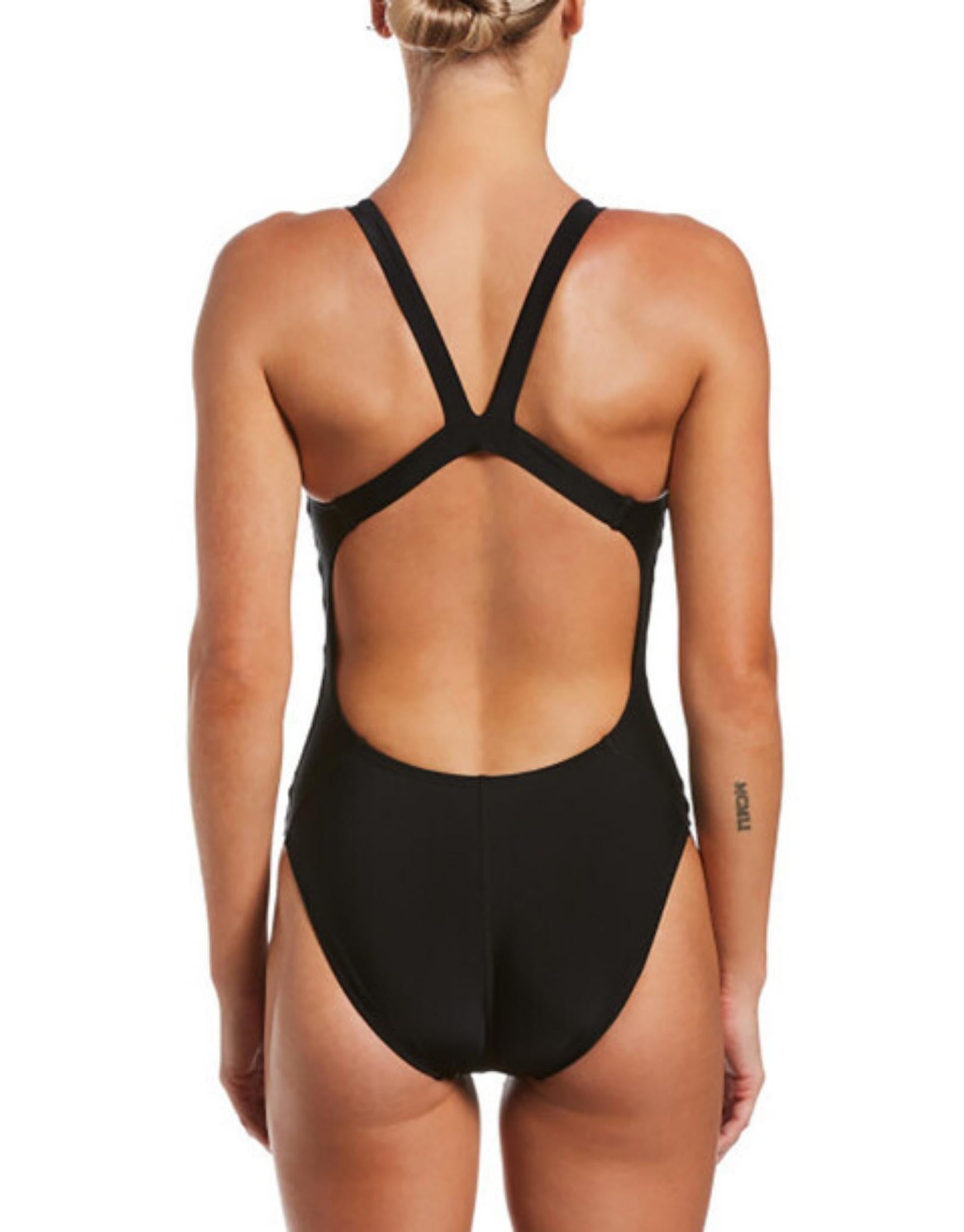 Voorkeur vorm Zegevieren Nike Logo Tape Fastback Swimsuit | Simply Swim | Simply Swim UK