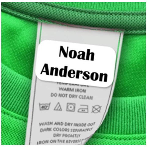 Stick-On Clothing Labels, Laundry Safe