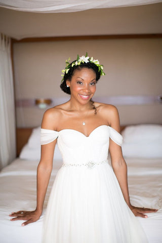Afrocenchix Wedding Hairstyles for Natural Hair Halo Twist With A Low Bun