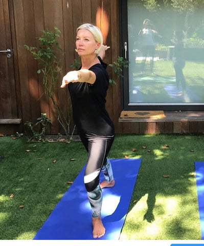 Denise Van Outen Wearing Blossom Yoga Wear