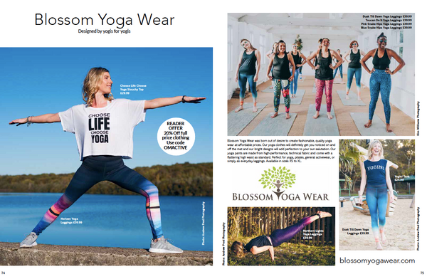 Blossom Yoga Wear in Om Yoga Magazine